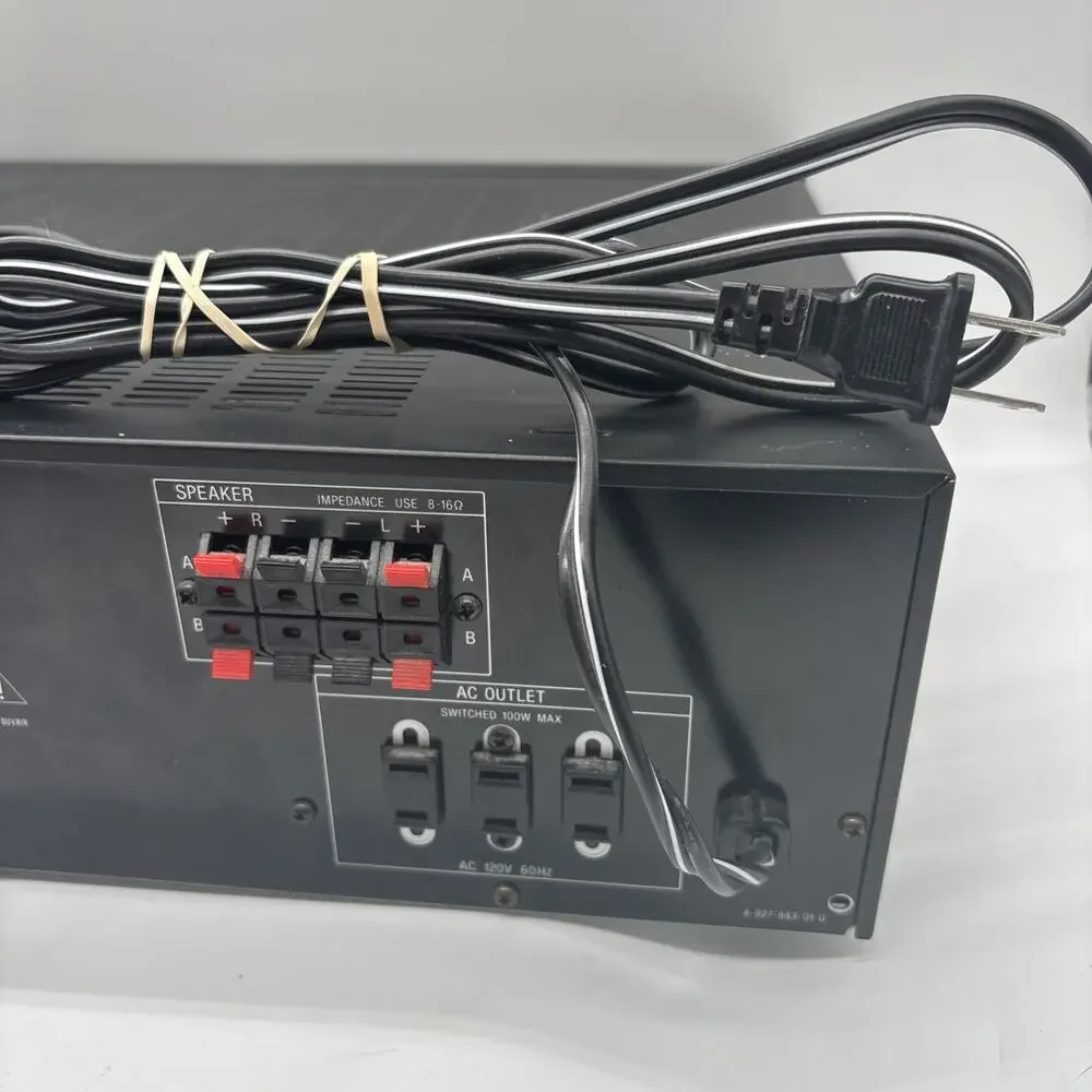 Vtg Sony AX401 Acoustic Controlled Integrated Stereo Amplifier NO REMOTE - WORKS